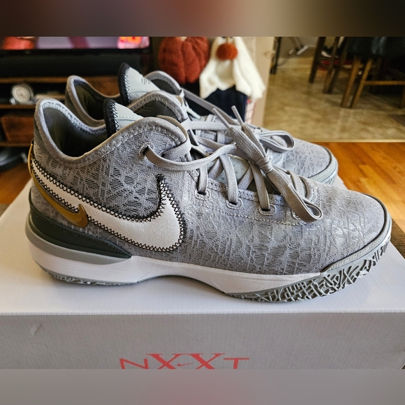 Nike Zoom LeBron NXXT Gen 'Wolf Grey' Mens Size 12 100% Authentic Worn Mint - Picture 1 of 10